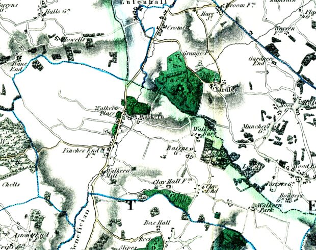 Bryant's map of the village, published in 1822