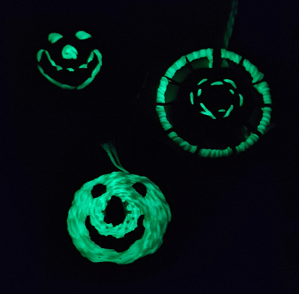 Glowing Pumpkin Hoops - Kids Weaving Workshop